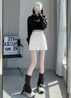 スポーティに盛れる！万能スウェット素材｜レイヤードスカート