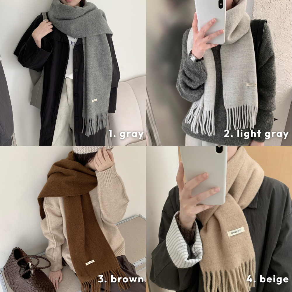 ウールライクシンプルマフラー