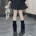 ロングリブニットレッグウォーマー
