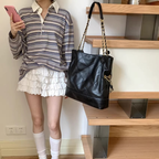 チェーンショルダートートバッグ