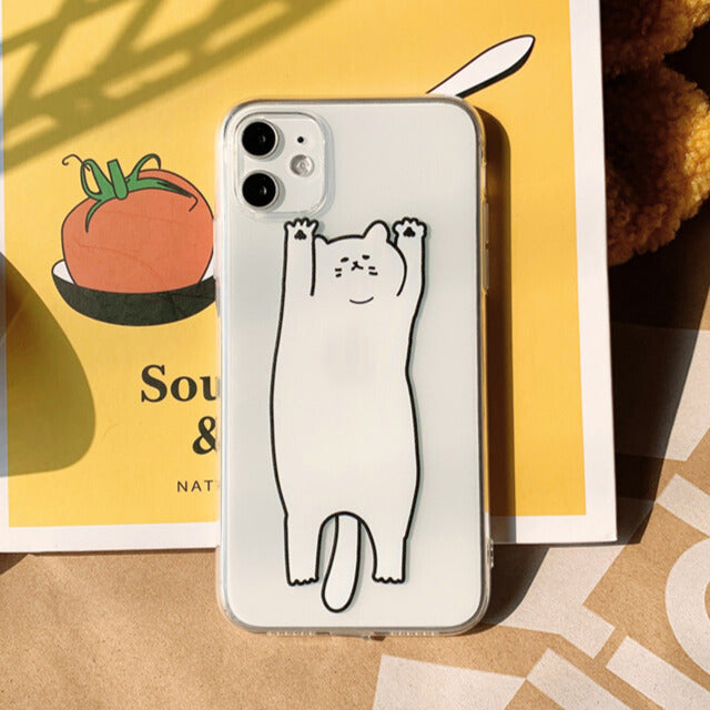 のび〜るねこ柄｜ゆるかわiPhoneケース