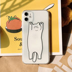 のび〜るねこ柄｜ゆるかわiPhoneケース