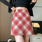 チェック柄ミニ｜Aラインスカート