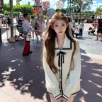 セーラーデザインニットカーディガン