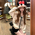 セーラーデザインニットカーディガン