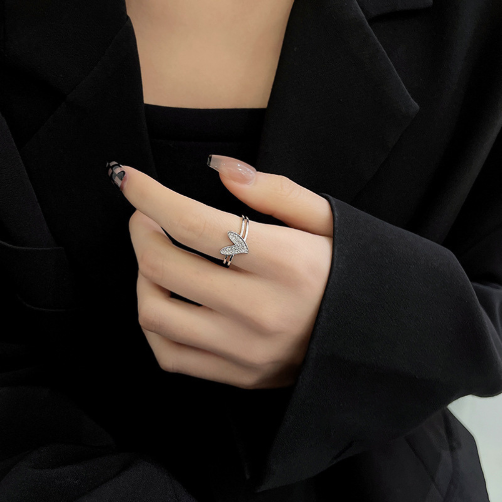 ハートモチーフデザインリング