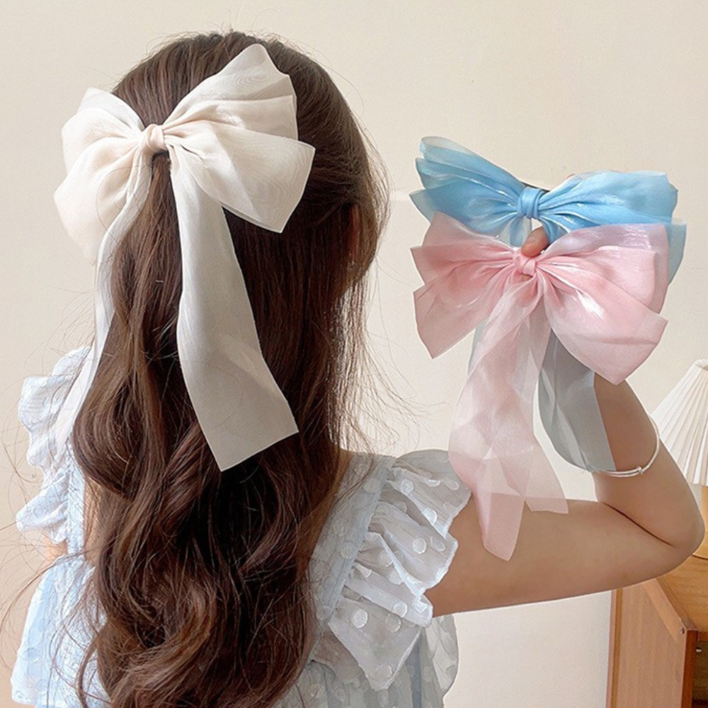 ふんわりリボン｜バレッタヘアクリップ