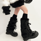 リボンファーレッグウォーマー