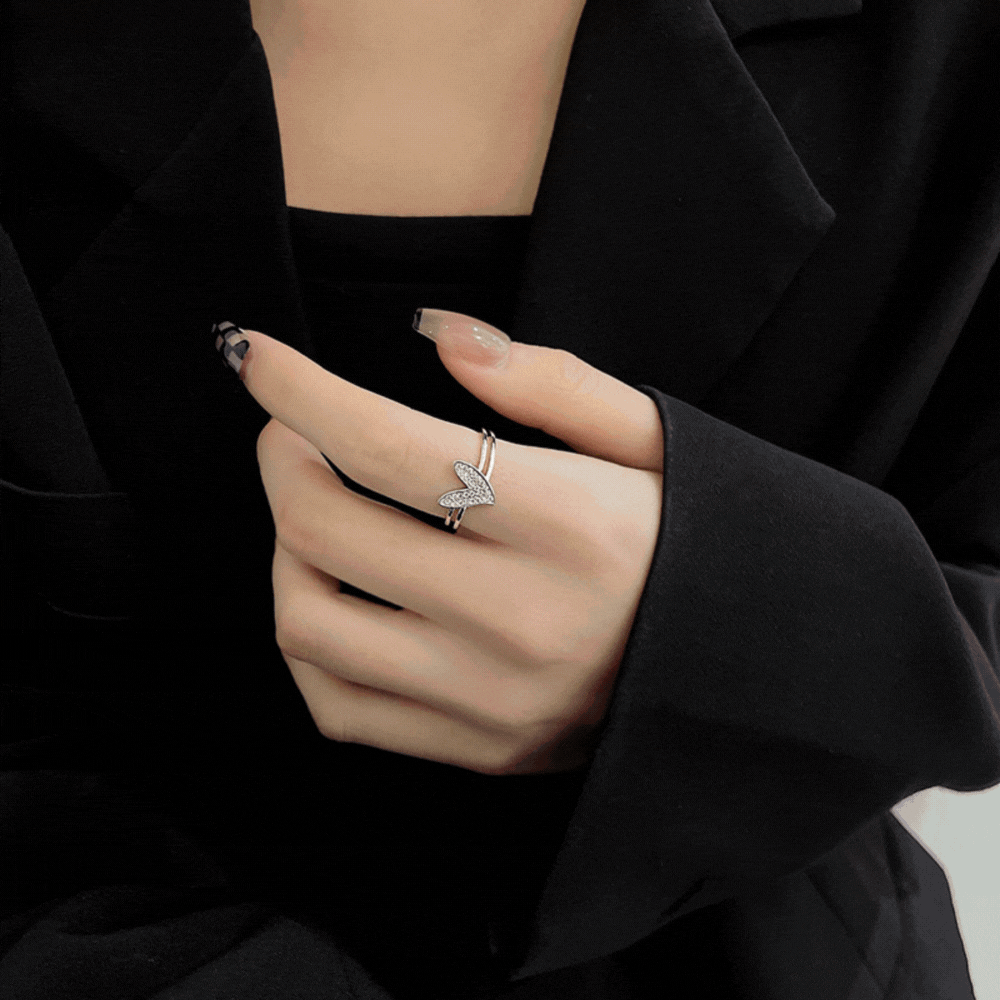 ハートモチーフデザインリング