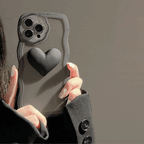 ハートチャーム｜クリア×立体デザインiPhoneケース