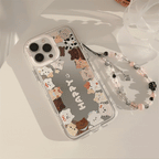 【ミラー×チャーム】アニマルいっぱい｜iPhoneケース