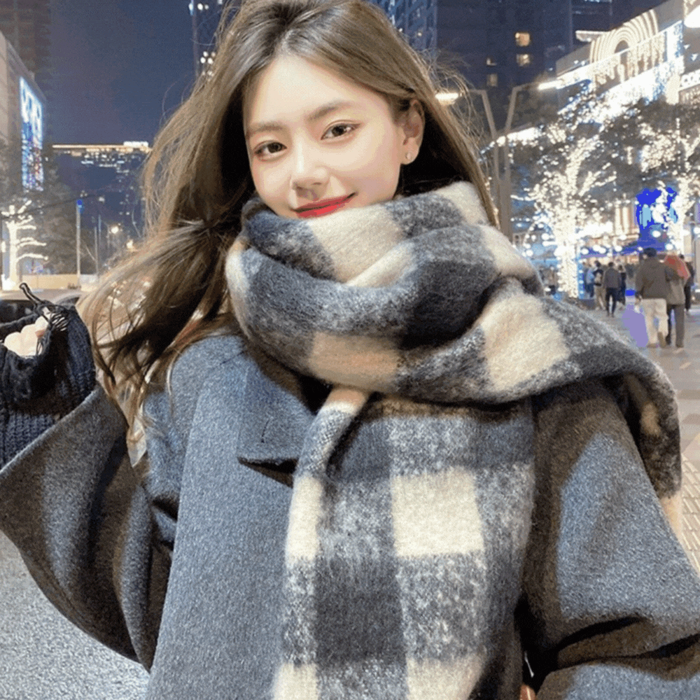 クラシックチェックボリュームマフラー