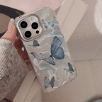 ゆれる青がきらめく｜バタフライiPhoneケース