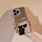 サングラスねこ｜ミラーiPhoneケース