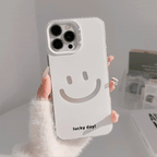 にっこりスマイル｜ホワイトiPhoneケース