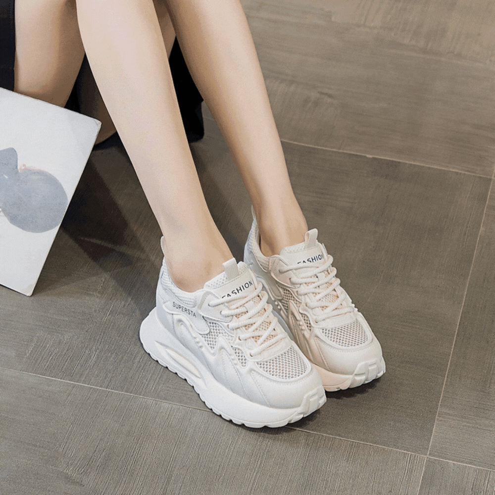 メッシュデザイン｜厚底スニーカー