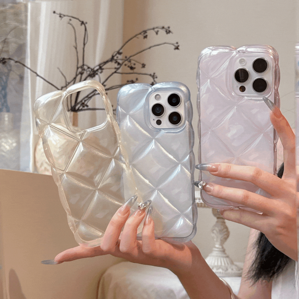 パールキルティングiPhoneケース