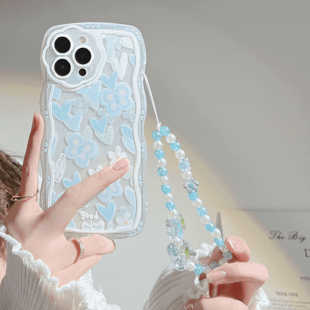 フラワーハート｜チャーム付きiPhoneケース