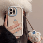 もふもふ｜ぬいぐるみチャーム付きiPhoneケース