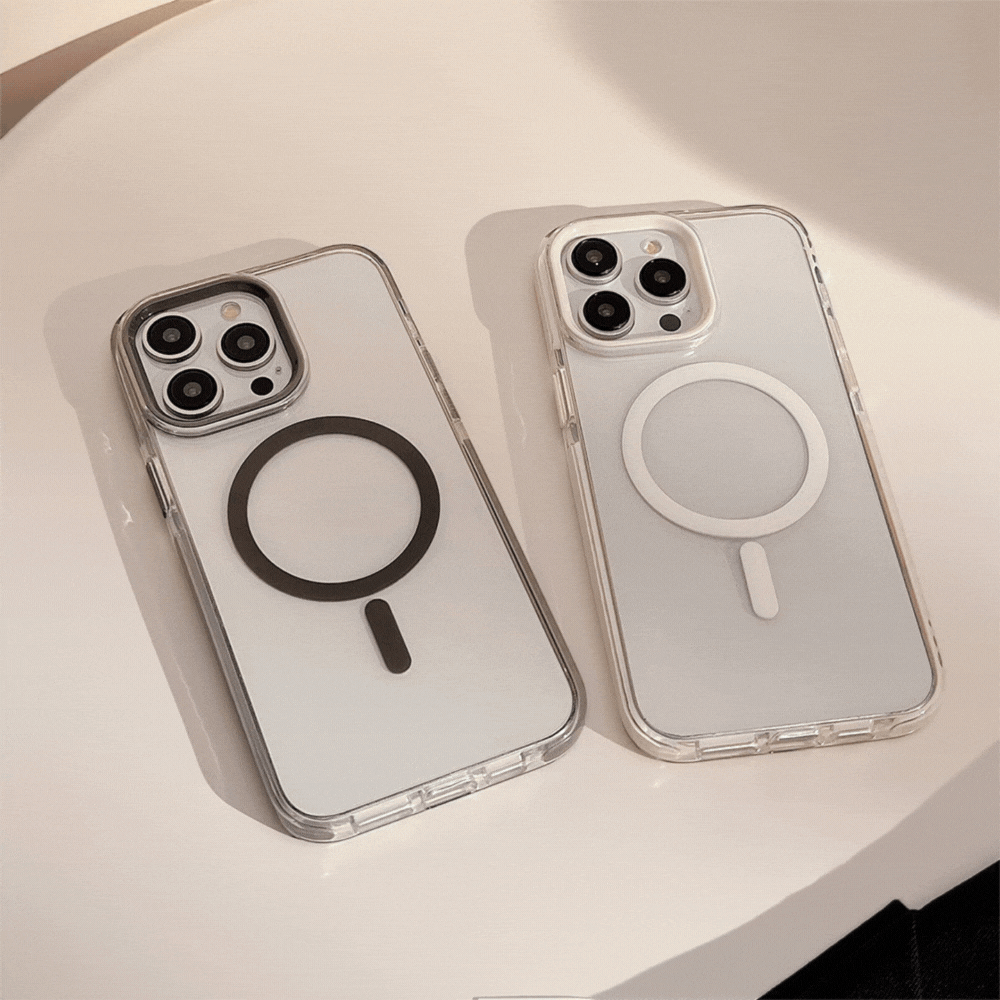 【MagSafe対応】クリアマグネットリング｜TPU iPhoneケース