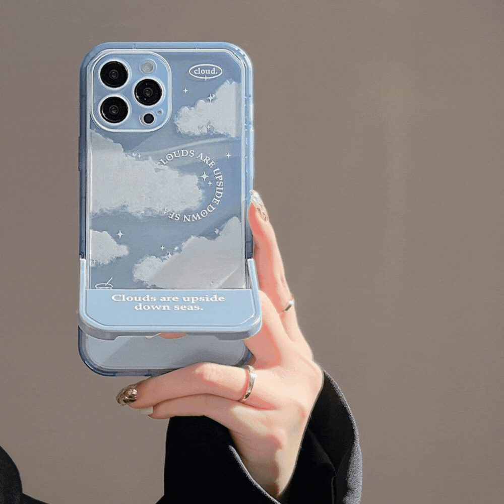 空にゆれる雲｜スタンド付きiPhoneケース