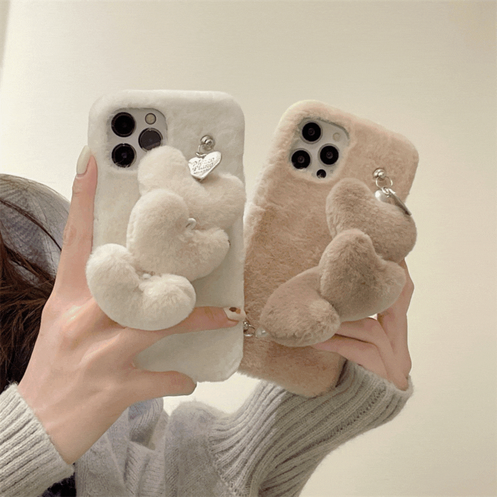 ハートファーグリップiPhoneケース