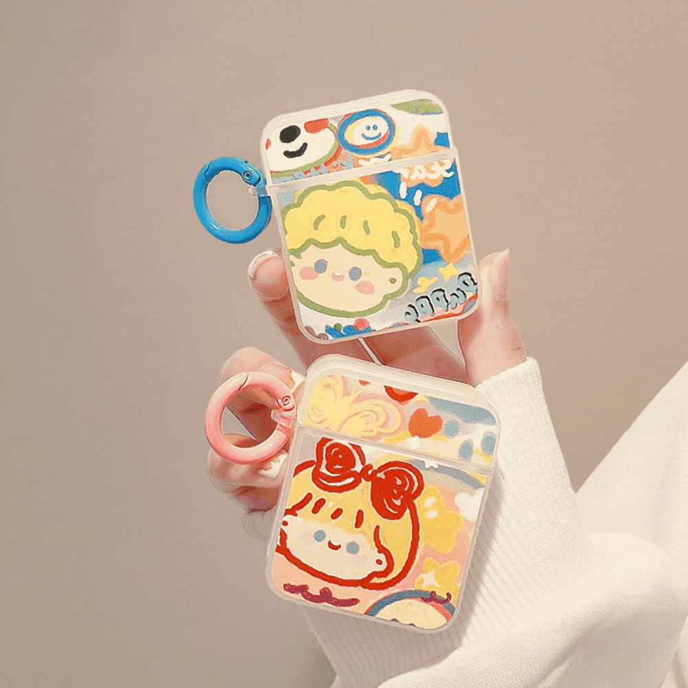 にこにこペア｜カラフルAirPodsケース