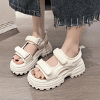 ダブルベルト｜スポーティー厚底サンダル