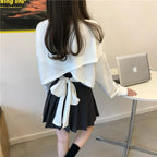 ガーリーカジュアル｜バックリボントップス