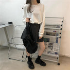 ガーリーカジュアル｜バックリボントップス