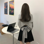 ガーリーカジュアル｜バックリボントップス