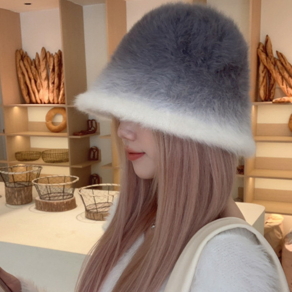 グラデーションファー ｜ バケットハット