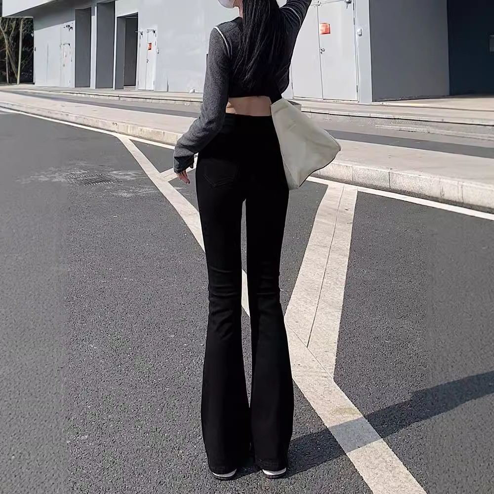 ブラックフレアデニム