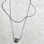 ハートチャームレイヤードネックレス