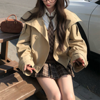 スタンドカラーダブルジャケット