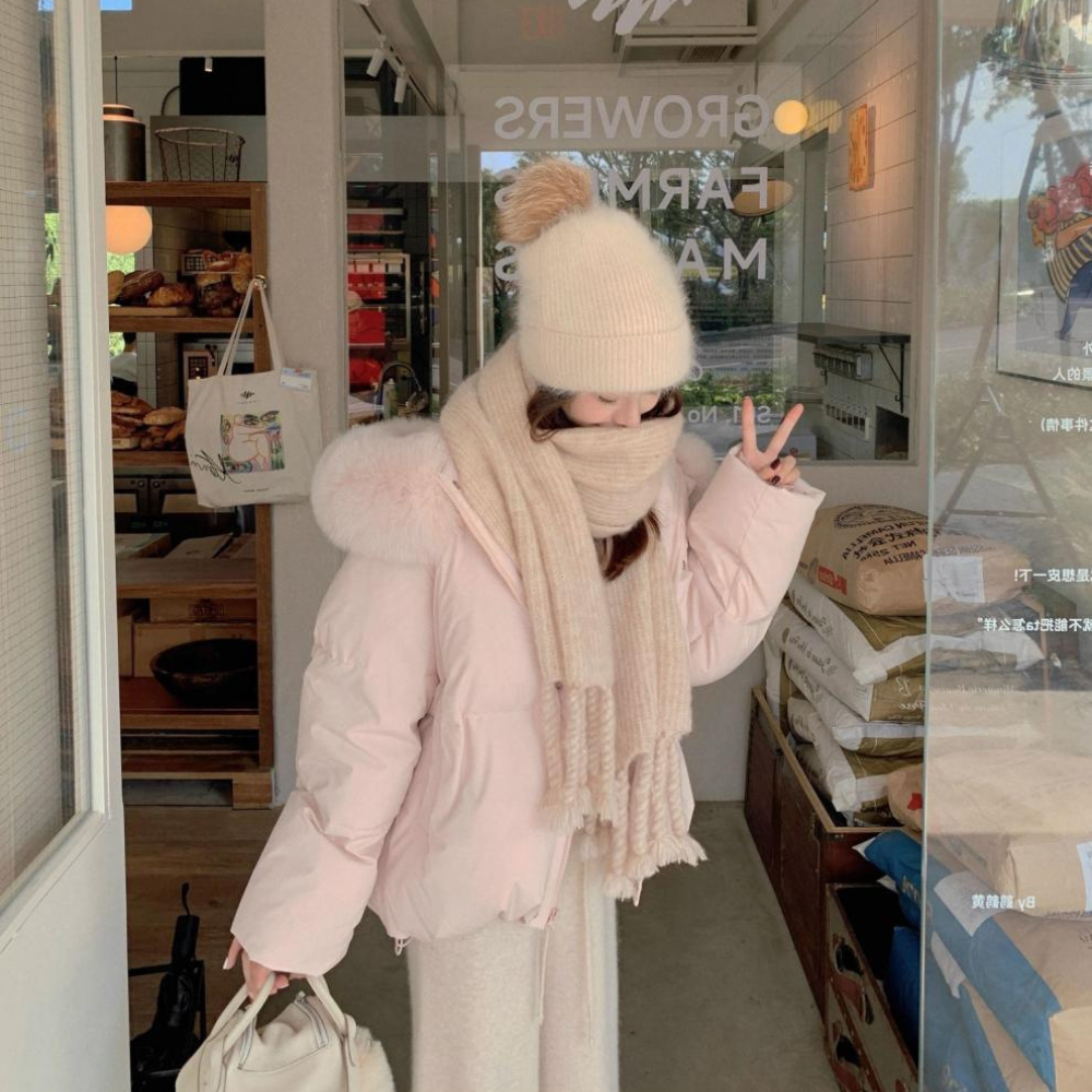 ファーフードショートダウン