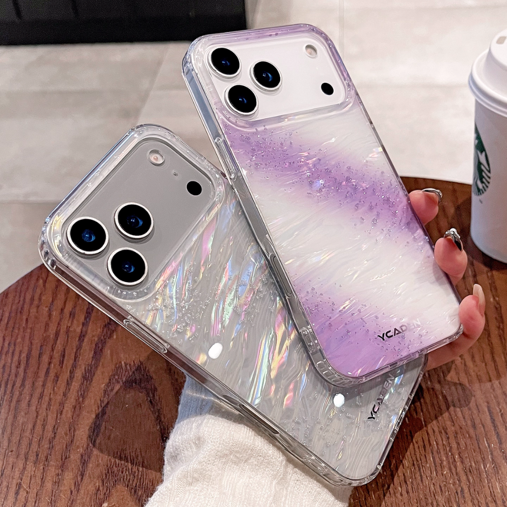 【iPhone17シリーズ対応】オーロラグラデーション｜クリアiPhoneケース