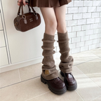 リブニットレッグウォーマー