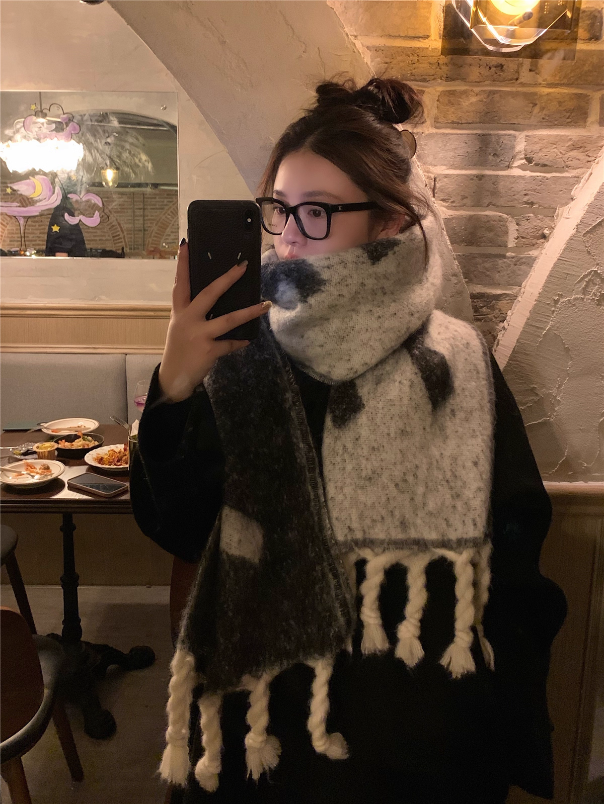 Fロゴシンプルボリュームマフラー