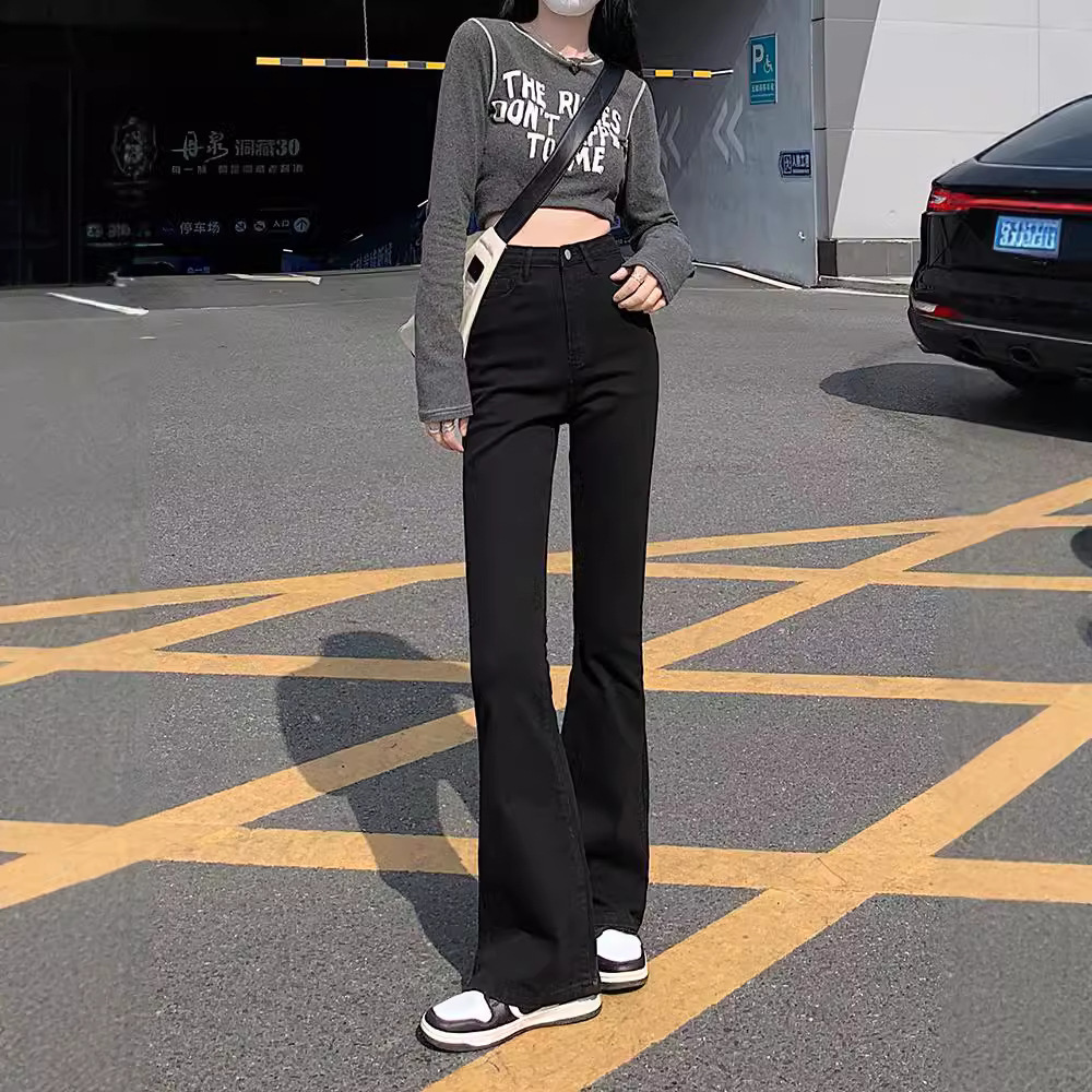 ブラックフレアデニム