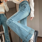 ハイウエストフレアデニム