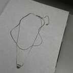 ハートチャームレイヤードネックレス