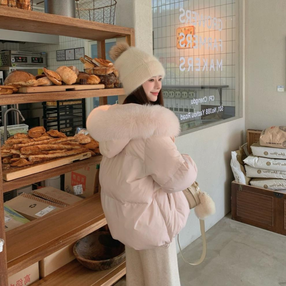 ファーフードショートダウン