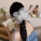 水玉フリルボリュームシュシュ