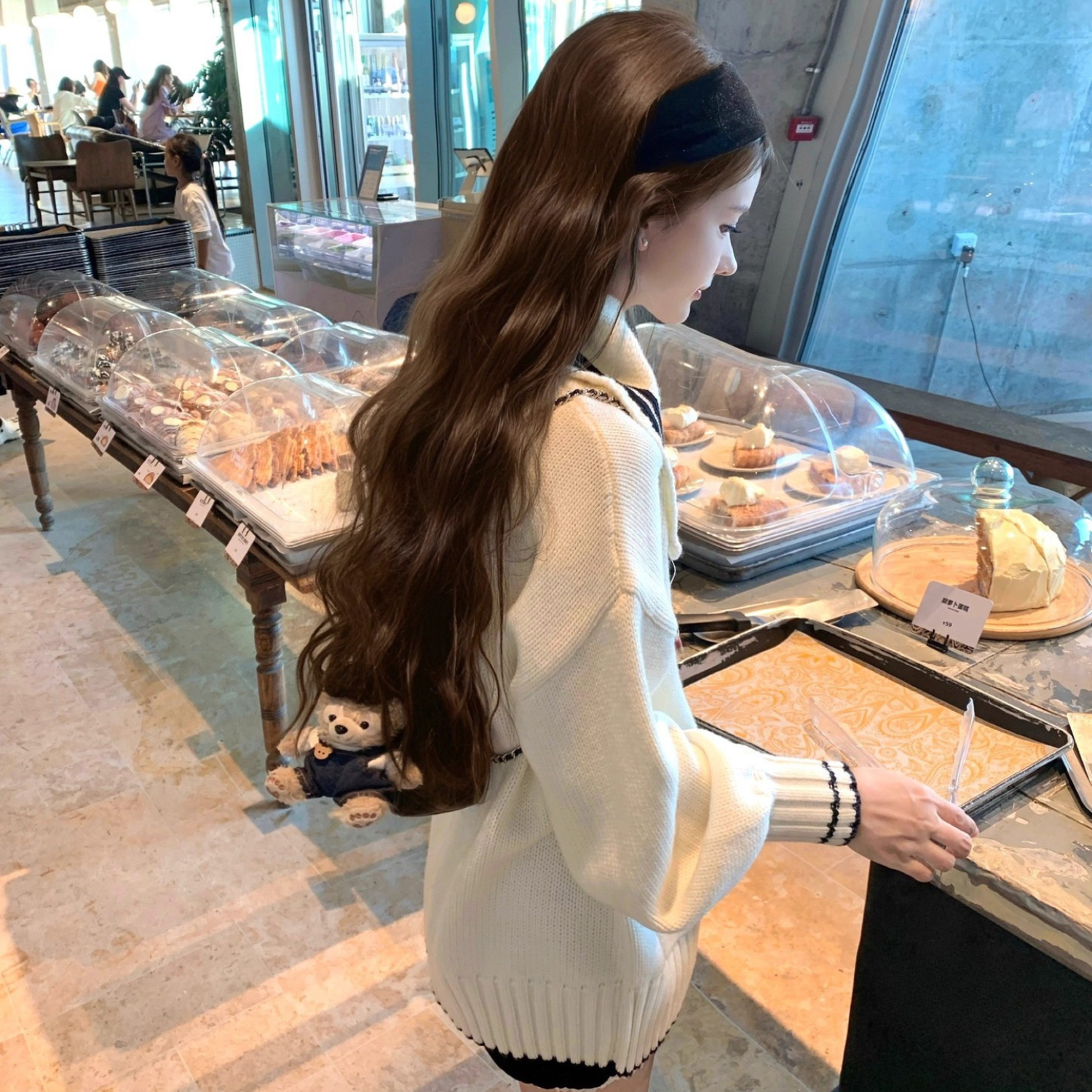 セーラーデザインニットカーディガン