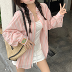 ストライプ柄｜ゆるシルエットオーバーシャツ