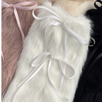 リボンファーレッグウォーマー