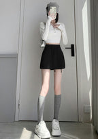 スポーティに盛れる！万能スウェット素材｜レイヤードスカート