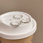 ハートモチーフリング3点セット