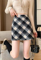 チェック柄ミニ｜Aラインスカート